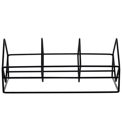 MyGift 3 Slot CD Holder Storage Stand, Video Game DVD Media Organizer Rack, Tabletop Compact Disc Shelf, CD Tower Holds 30 Jewel Cases, Modern Matte Black Metal Wire