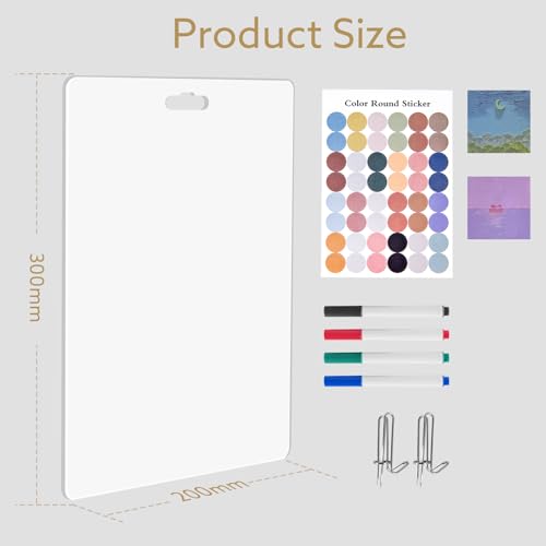 Fabric Wall Cubicle for Work Decor：Cubicle Decorations for Women Desk - Acrylic Office Supplies Sticky Note Board,Memo Board,Dry Erase Board - Office Wall Decorations