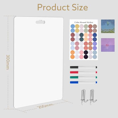 Fabric Wall Cubicle for Work Decor：Cubicle Decorations for Women Desk - Acrylic Office Supplies Sticky Note Board,Memo Board,Dry Erase Board - Office Wall Decorations