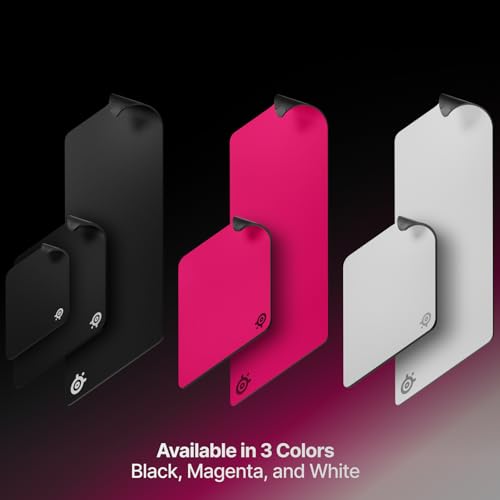 SteelSeries QcK Heavy Gaming Mousepad — Thicker, Non-Slip Silicone Rubber Base, Peak Tracking, Optimized for Gaming FPS, MOBAs, RTS, MMO — XXL Size 900 mm x 400 mm x 4 mm — White