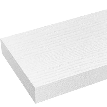Floating Shelves Set of 2,11.8 Inches Small Wall Shelves for Living Room Bathroom Kitchen and Bedroom,White - color: White, size: 11.8''