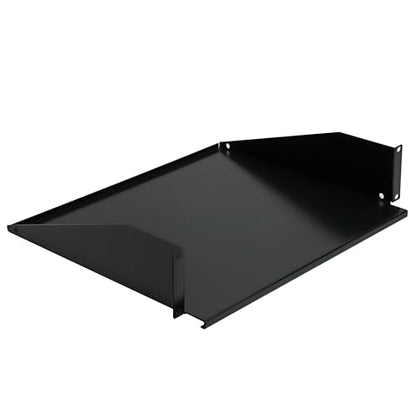 Aeons 2U 19-inch Universal Server Shelf Rack Mount Cantilever Center Mount Shelf 15" Deep, Fixed Server Rack Cabinet Shelf Black - style: 2U-15" Solid