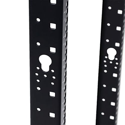 AEONS 27U 4-Post IT Open Frame Server Rack 19 Inch Depth-Adjustable (22" to 40") Network Equipment AV Gear w/Casters and Cable Management - style: 27U-4Post