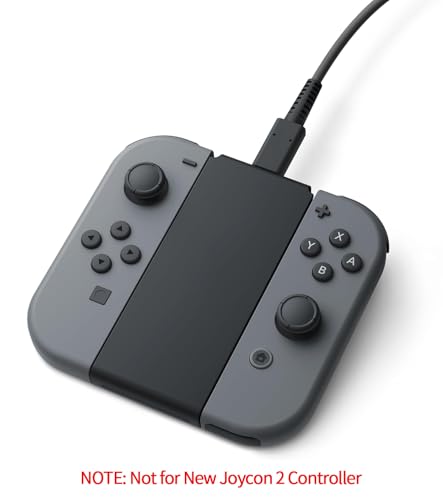 Joycon Charging Stand (Two - Way) - 2 Way Switch Joy Con Controller Charger Charging Accessories with Charging Cable - NOT for Joycon Gen 2 Controller
