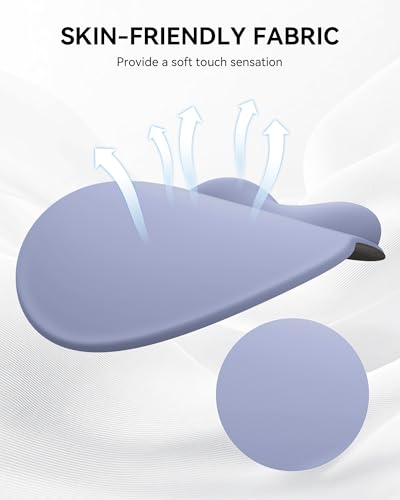 Mouse Pad with Wrist Rest, Ergonomic Mouse Pads for Desk, Office Non-Slip Mousepad with Gel Wrist Support(Purple, 10.6''L x 9''W) - color: Purple