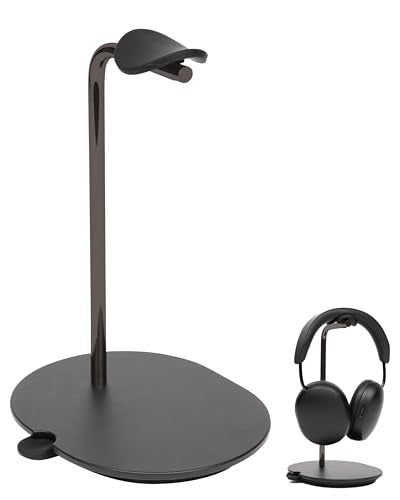 Sanus Sonos Ace Headphones Stand - Premium Stand w/Silicone Cradle Prevents Creasing & Built-in Cable Management w/Magnetic Clip for Fast Charging - Tool-Free Setup - Black Sonos Headphones Holder - color: Black