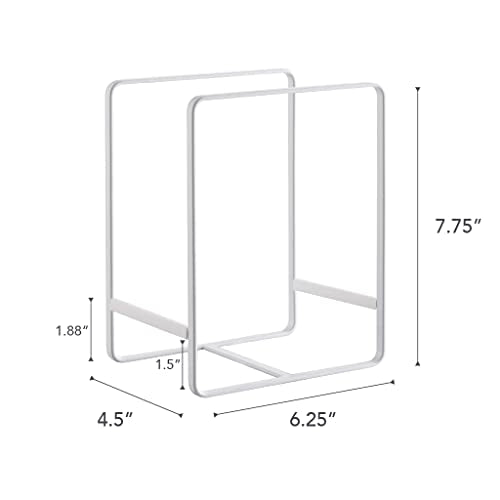 YAMAZAKI Home Tower Plate Rack/Dish Stand/Dish Storage/Plate Holder - Large - Steel - color: White, size: Large