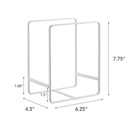 YAMAZAKI Home Tower Plate Rack/Dish Stand/Dish Storage/Plate Holder - Large - Steel - color: White, size: Large