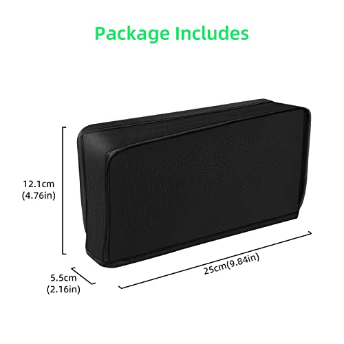 Mcbazel Dust Cover for Switch/Switch OLED Dock, Oxford Cloth, Anti Scratch | Waterproof, Precision Cut Cable Port, Fits Switch & Switch OLED With JoyCon, NOT Compatible With Nintendo Switch 2, Black