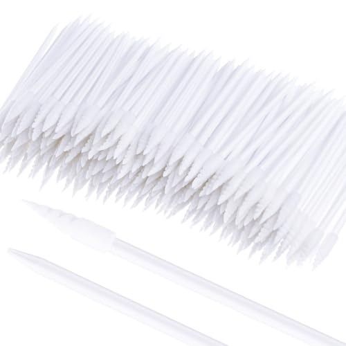Chinco 200 Pcs Cleaning Swabs 2.56 Inch Sponge Tip Swabs Sticks for Printer Heads, Scanners, Camera Lenses, Chip Hard Disk Industries, Optical Lenses and Optical Equipment Makeup(White) - color: White