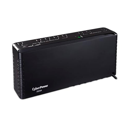 CyberPower SL700U Standby UPS Battery Backup and Surge Protector, 700VA/370W, 8 Outlets, Slim Profile, UL Certified - size: 700VA, style: Slim