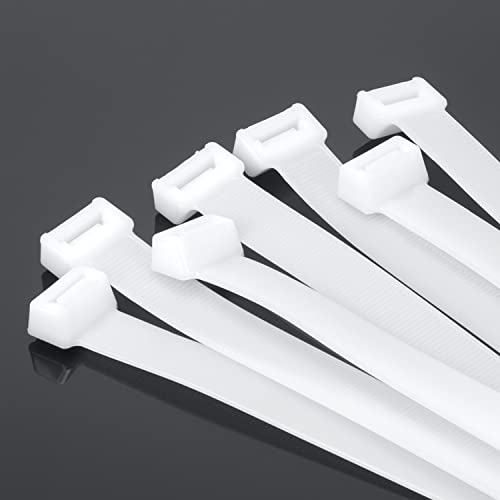 Armpow 32 inch White Cable Zip Ties Heavy Duty 15 PCS, 440 LBS Ultra Exclusive Strong Big Plastic Wire Ties, Large Cable Ties Extra Long Tie Wraps, Indoor and Outdoor Use - color: White, size: 32 inch-440LBS