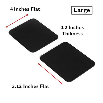 GRIFITI Large Slim Palm Pads Notebook Wrist Rest with Tacky Silicone Reposition Ergonomic Carpal Tunnel Resting Support for Computer MacBook & Laptop Keyboard Typing Pad (2 Large 3.9 x 3.1 inches) - size: Slim Large