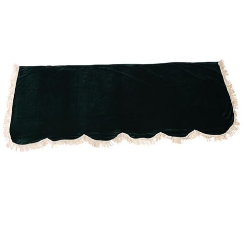 Piano Keyboard Non-Dirt Cover – Half-Covered Durable Split Curtain Design for Grand Pianos,Velvet Fabric 70x29in(Dark Green/Violet/Black)(Green) - color: Green