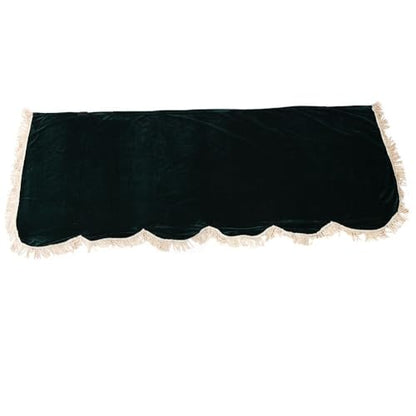 Piano Keyboard Non-Dirt Cover – Half-Covered Durable Split Curtain Design for Grand Pianos,Velvet Fabric 70x29in(Dark Green/Violet/Black)(Green) - color: Green