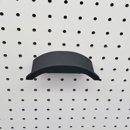 1/4" Pegboard Compatible Hook, Headphone Holder, Holds Over-the-Ear Devices for Pegboard Display, Home Office Electronics Organization (Matte Black)