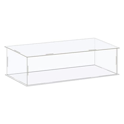 MECCANIXITY Acrylic Display Case Box Clear Dustproof Protection Showcase 10x4.3x4.3 Inch for Collectibles Display - size: 10x4.3x4.3 Inch