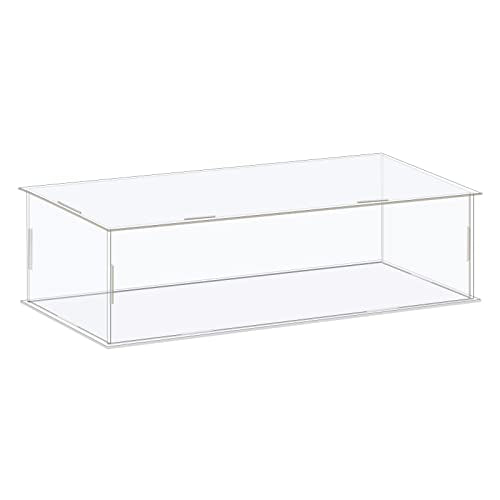 MECCANIXITY Acrylic Display Case Box Clear Dustproof Protection Showcase 10x4.3x4.3 Inch for Collectibles Display - size: 10x4.3x4.3 Inch