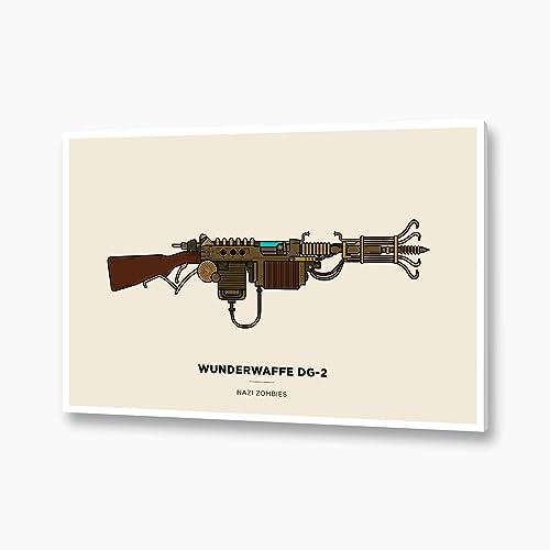 SnooozeWorks Wunderwaffe DG-2 Illustration Poster, Unframed, Premium Photo Paper - Perfect Decor for Gamers (24"x36") - size: 24"x36"