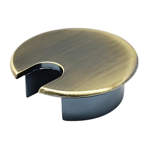 Desk Grommet 1-3/8" (35 mm), Desk Cord Hole Cover, Cable Grommet Metal Zinc Alloy Materilal, Desk Hole Grommet for Office and Home Table Cable, Detachable Cable Cord Organizer (Bronze 1 Pcs) - size: 1-3/8" (35 mm), style: Bronze