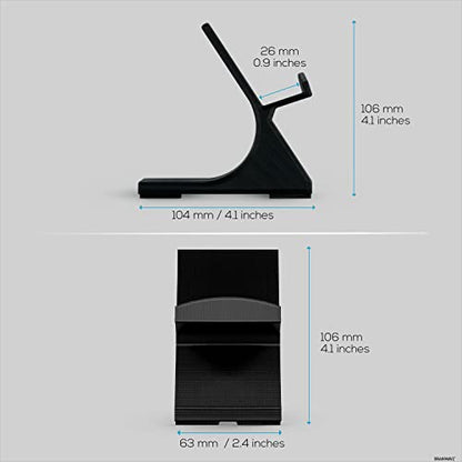 Game Controller Desktop Holder Stand (2 Pack) - Universal Design for Xbox ONE, PS5, PS4, PC, Steelseries, Steam & More, Reduce Clutter UGDS-05 by Brainwavz - color: UGDS-05 Black