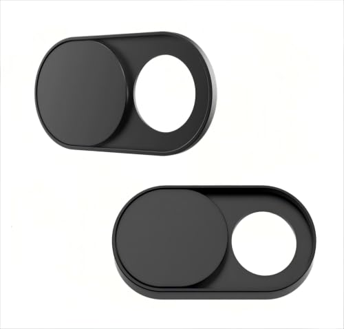 Universal Metal Camera Privacy Slider [3-Pack Black], 0.022-Inch Laptop Camera Cover, Compatible with MacBook Pro/Air, iMac, iPad Tablets, iPhone/Plus, Webcam Blocker, Protects Your Privacy