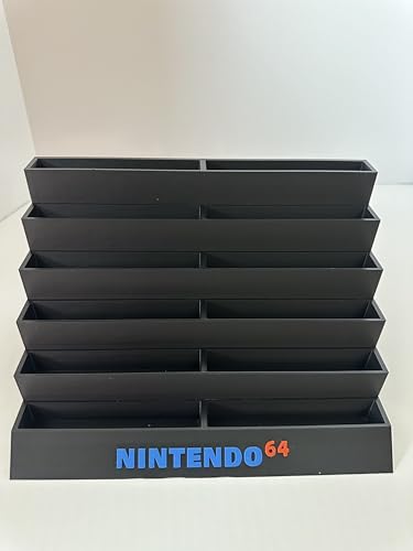 N64 Game Storage Display Stand, 12 Cartridge Holder 3d printed