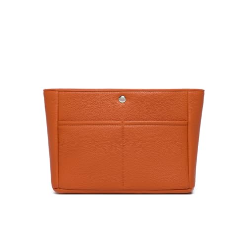 YONEBN waterproof Storage Bag Lightweight Large Capacity nylon Bag Inner Bag Handbag Organizer - color: Pu/Vitality Orange