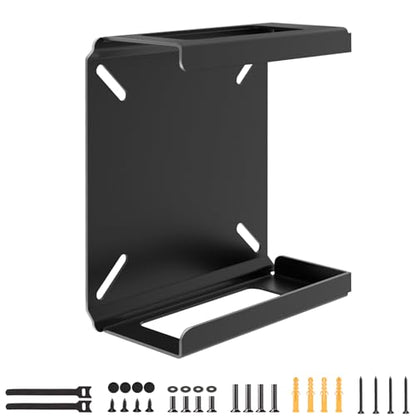 Metal Mini PC Mount for Beelink Vesa Mount, for SER5/SER5 Pro/SER5 MAX/S12 Pro/S13/SER6 Pro/SER3/SER4/EQ12/EQ13/Mini S/S12/SEi12/SEi12 Pro, Wall Mount and Under Desk, Easy to Install