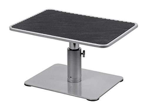 Monoprice Universal Monitor Riser Stand - Raises Monitors 4.6 to 6.5 Inches, Silver Finish - Workstream Collection