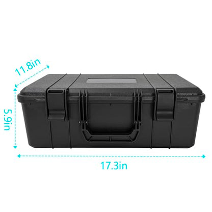 Graded Card Case - Storage Box for 120+ CSG, BGS, SGC, Top Loaders Graded Sports Trading Cards with 6 EVA Foam - size: XXL (holds 120+ Graded Cards)