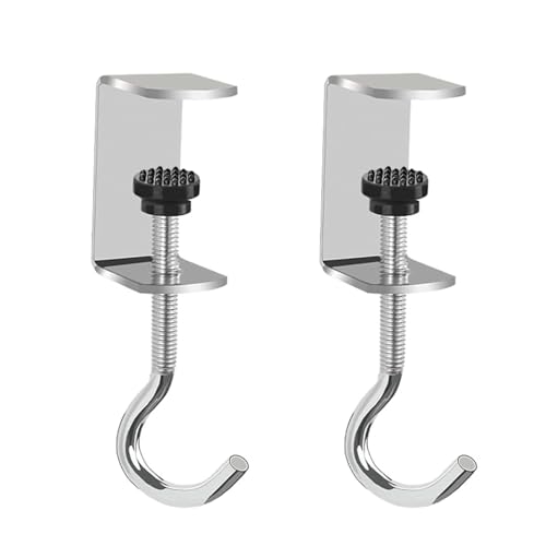 Adjustable Metal Table Hooks for Hanging Purses and Headphones on the Desk at Home and Office, 2-Pack - size: 2 Pack