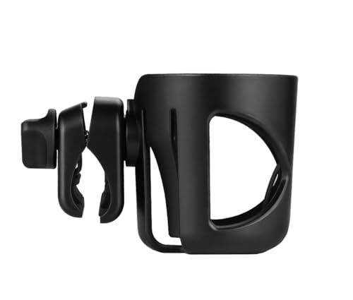 New Stroller Cup Holder for Stanley Quencher H2.0 (30 & 40 Oz. Models), Also Compatible with Stanley IceFlow (20 & 30 Oz. Models) - Black - color: black
