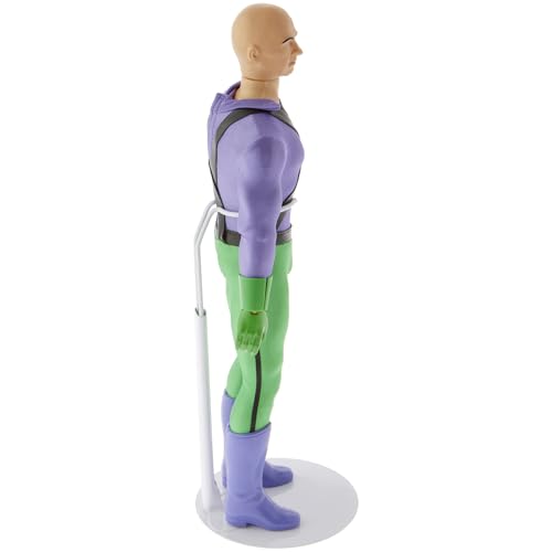 Plymor DSP-70W White Adjustable Doll Stand, fits 12, 13, 14, 15, 16, and 17 inch Dolls or Action Figures, Waist is 2.25" - 2.75" wide, 6" - 8" around - color: White