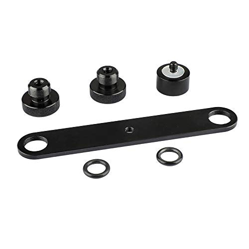 CAMVATE Double Microphone Mounts Bracket T-bar - 1958