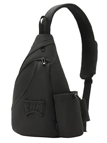 MOYAQI Disc Golf Bag with Retriever Holder and Storage Pockets, Disc Golf Backpack with 8-10 Disc Capacity, Padded Adjustable Strap and Back Panel, Lightweight and Durable - color: Black
