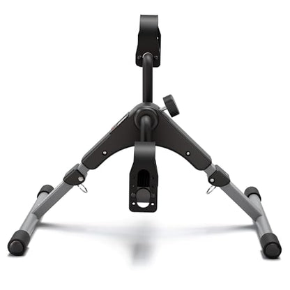 Pedal Exerciser Desk Exercise Bike Leg and Arm Exercise Bike with LCD Monitor Foldable and Porable (Black/Grey)