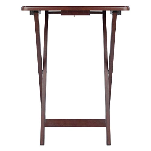 Winsome Alex Set of 2 Foldable Snack Tables, Easy to Store Small Portable Fold Up Table Set for Kitchen, Living Room TV Dining, Crafts, Puzzles, Work From Home - size: 4 - Tables