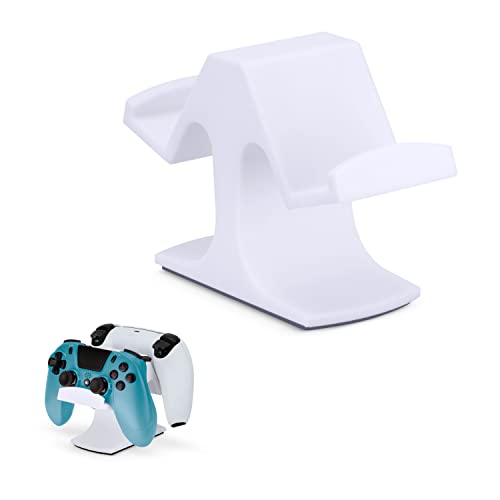 Dual Game Controller Desktop Holder Stand - Universal Design for Xbox ONE, PS5, PS4, PC, Steelseries, Steam & More, Reduce Clutter UGDS-03 (White) - color: UGDS-03 White