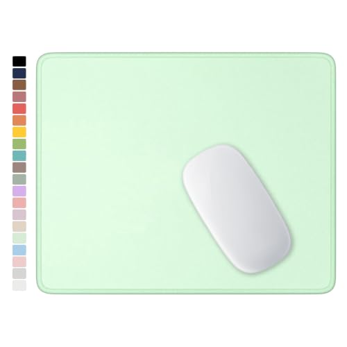 Hsurbtra Mouse Pad, Premium-Textured Square Mousepad 10.2 x 8.3 Inch, Stitched Edge Anti-Slip Waterproof Rubber Pretty Cute Computer Mat for Office Gaming Laptop Women Kids Lake Green - color: Lake Green, size: Square Mousepad (10.2" x 8.3")