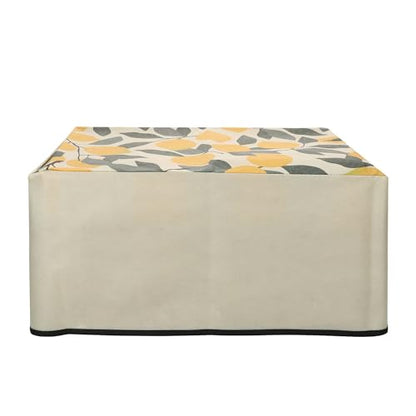 kwmobile Dust Cover Compatible with HP Smart Tank 7005 / Smart Tank 5000 - Printer Case - Yellow/Green/Beige - Lemons - style: Lemons 06-07-11