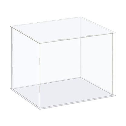 MECCANIXITY Acrylic Display Case Box Clear Dustproof Protection Showcase 10x8.3x8.3 Inch for Collectibles Display - size: 10x8.3x8.3 Inch