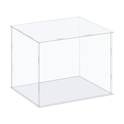 MECCANIXITY Acrylic Display Case Box Clear Dustproof Protection Showcase 10x8.3x8.3 Inch for Collectibles Display - size: 10x8.3x8.3 Inch