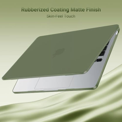 MOSISO Compatible with MacBook Air 13 inch Case M5 2026 M4 2025 M3 M2 2024-2022 A3449 A3240 A3113 A2681, Scratches-Resistant Protective Hard Shell for MacBook Air 13.6 inch Case, Army Green - color: Army Green