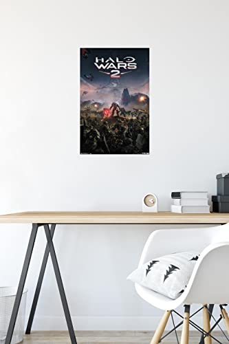 Trends International Halo: Halo Wars 2 - Key Art Wall Poster, 14.725" x 22.375", Premium Poster & Mount Bundle - color: Premium Poster & Mount Bundle, size: 22.4"L x 14.7"W