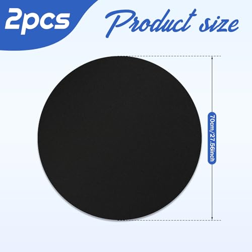 2PCS New Recliner Pads for Hardwood Floors, Non-Slip Diatom Mud Under Recliner Swivel Chairs Floor Protectors, Round Furniture Mats to Keep Furniture from Scratches, Furniture Gripper Pad