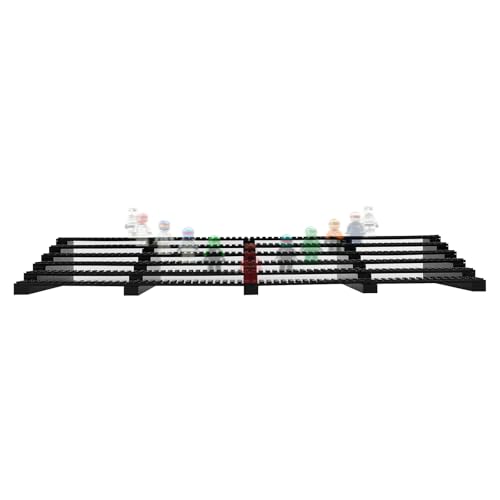 4-in-1 Large Minifigure Display Stand – Holds up to 100 Figures | Stackable Organizer Rack Compatible with Lego Minifigures, Perfect Display & Storage for Collectors (Black) - size: 1 Pack 4-in-1