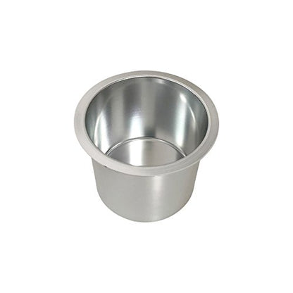 Yuanhe Aluminum Jumbo Cup Holder - 10 Pack Silver Poker Table Cup Holder Insert for Casino Game Table Sofa Boats Pontoon Marine Bench Desk RV Cars & Trucks - color: silver