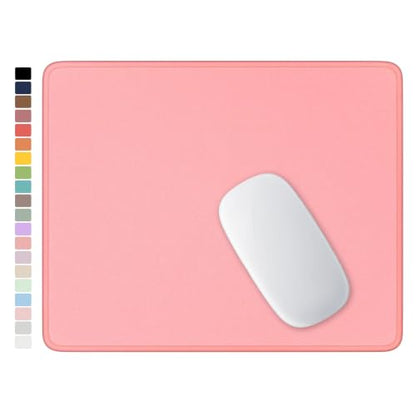 Hsurbtra Mouse Pad, Premium-Textured Square Mousepad 10.2 x 8.3 Inch, Stitched Edge Anti-Slip Waterproof Rubber Pretty Cute Computer Mat for Office Gaming Laptop Women Kids Warm Pink - color: Rose Gold, size: Square Mousepad (10.2" x 8.3")