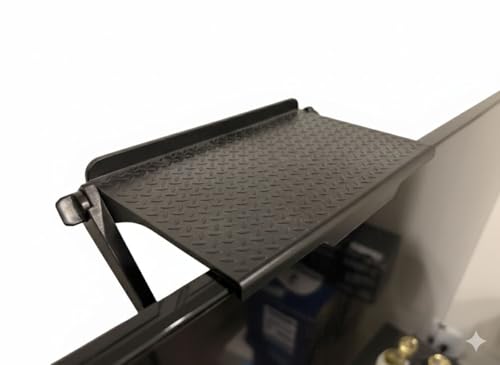 TV Top Shelf Adjustable Bracket for Nex Playground - TV Top Shelf and Stand Organizer for Console, Camera and Apple TV Box, No Drill Easy Install, Safe for Kid, Black